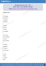 Đề thi giữa kì 2 Tiếng Anh 4 Phonics Smart - Đề số 1